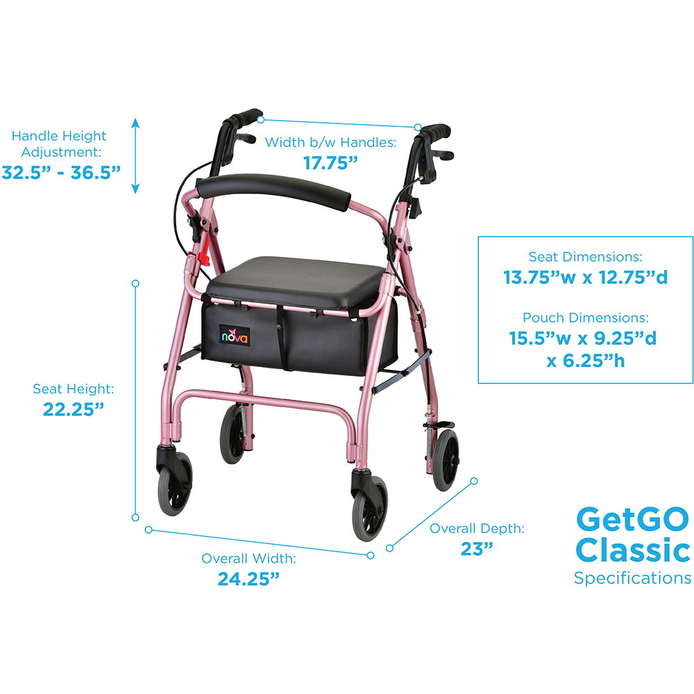 GETGO CLASSIC ROLL WLKR PINK